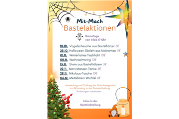 Mit-Mach-Bastelaktionen 2025 Mit-Mach-Bastelaktionen 2025