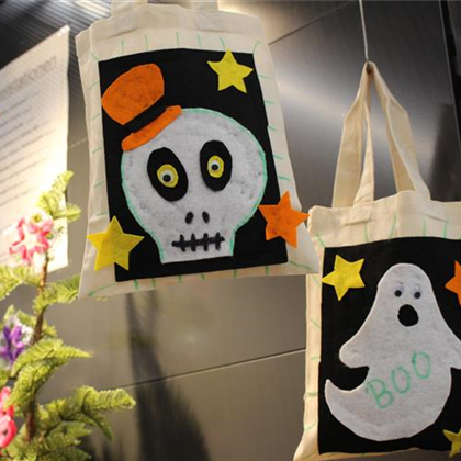 Mit-Mach-Bastelaktion "Halloween Tasche"