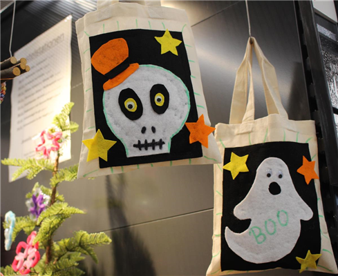 Mit-Mach-Bastelaktion "Halloween Tasche"